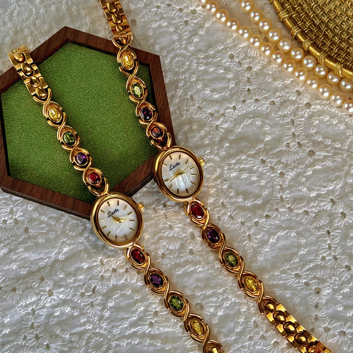 Multicolor Gemstone Watch