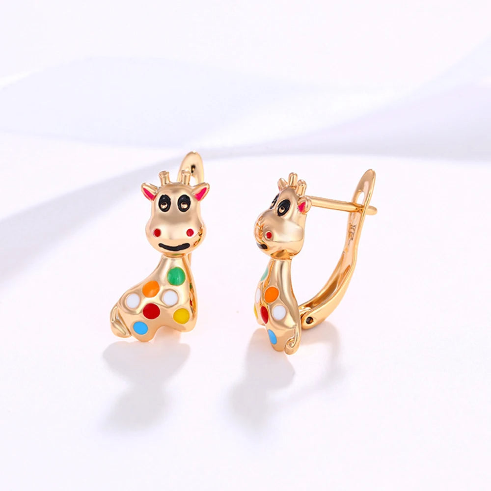 Colorful Giraffe Earrings