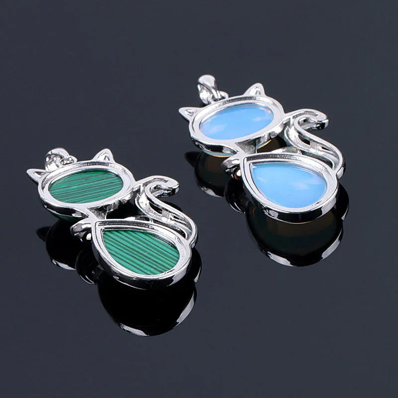 Stone Cat Necklace