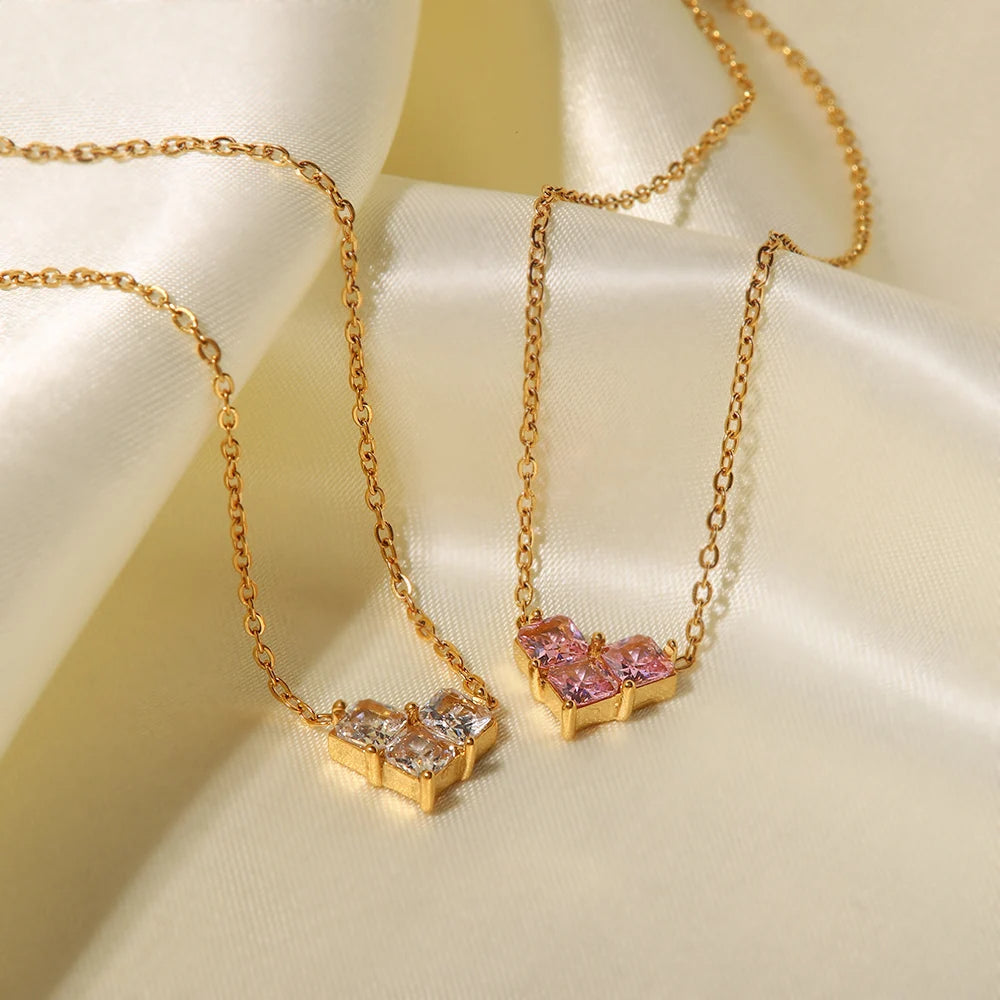 Zirconia Heart Necklace