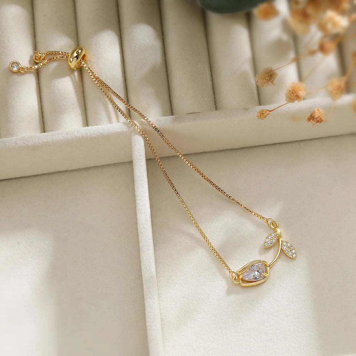 Crystal Flower Bracelet