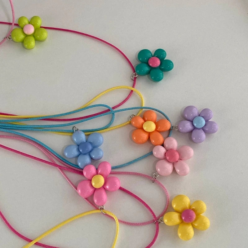 Colorful Flower Necklace