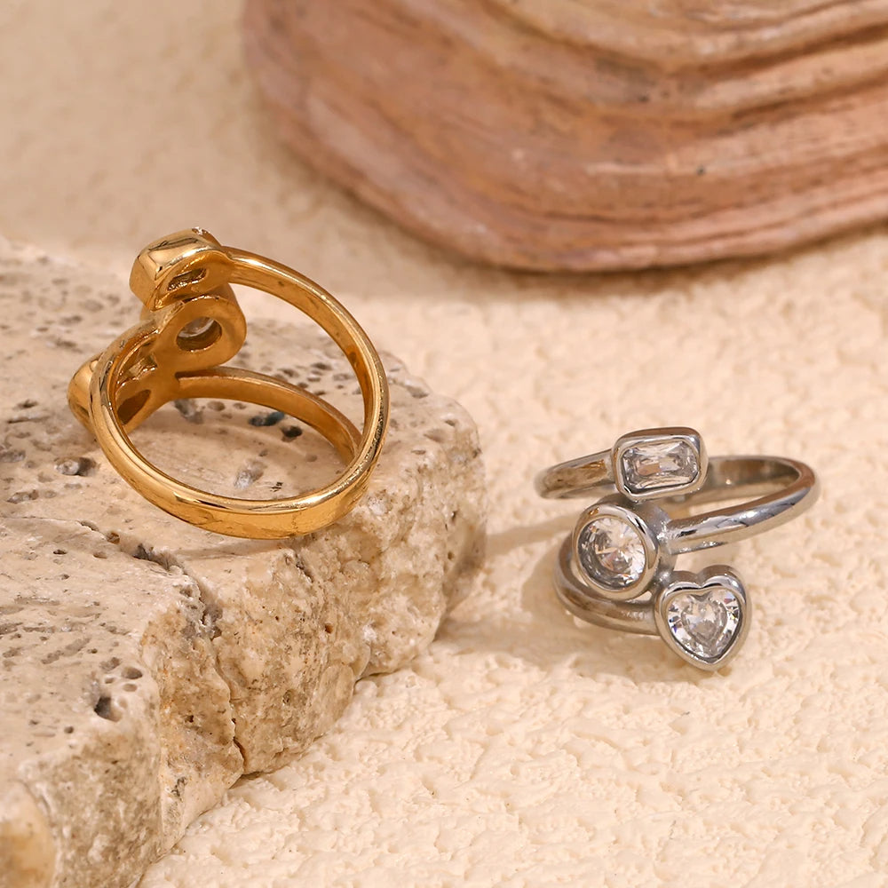 Stone Shapes Ring