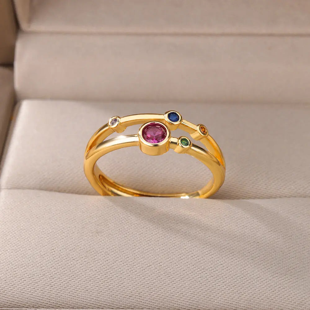 Colorful Stone Ring