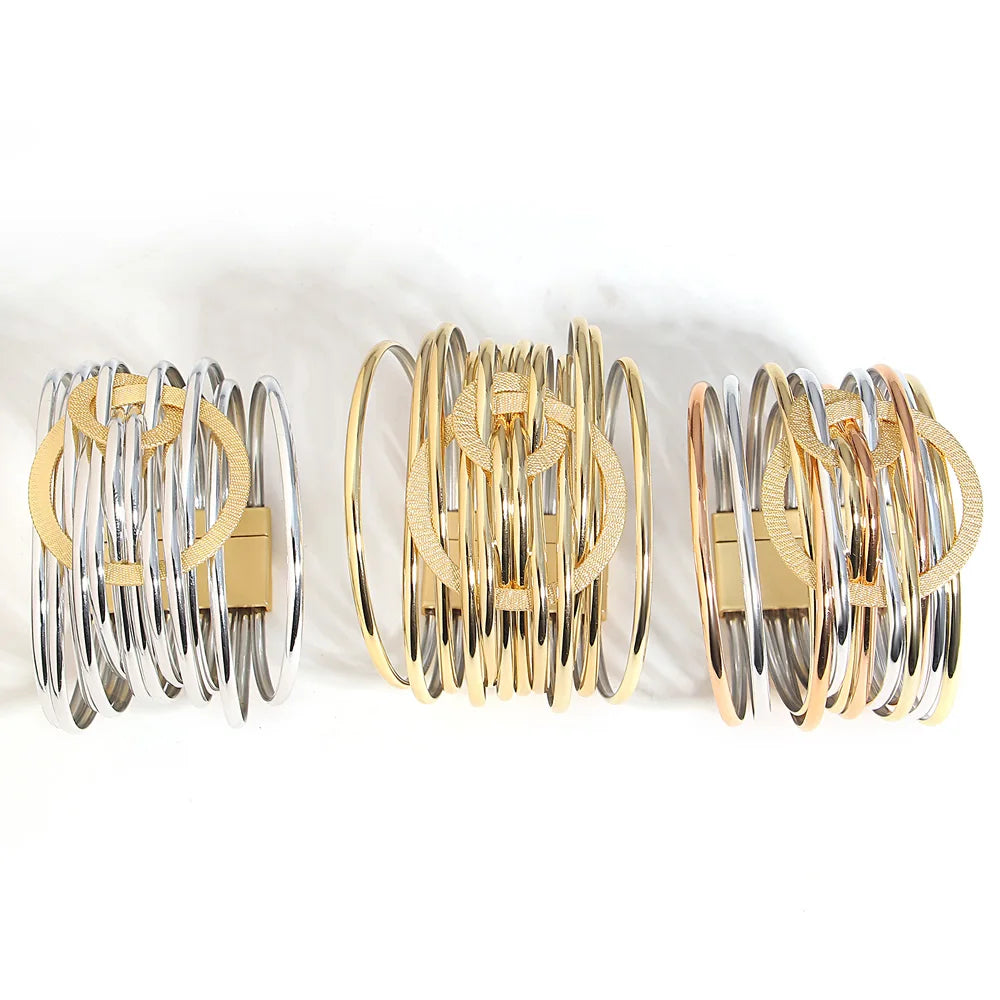 Multilayer Circles Bracelet