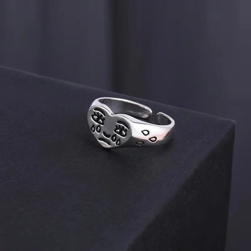 Crying Face Ring