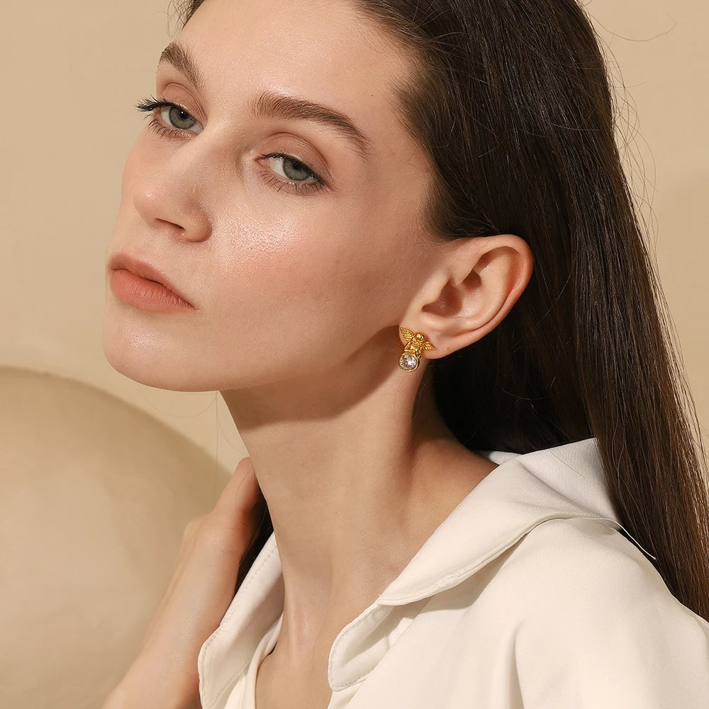 Angel Stud Earrings