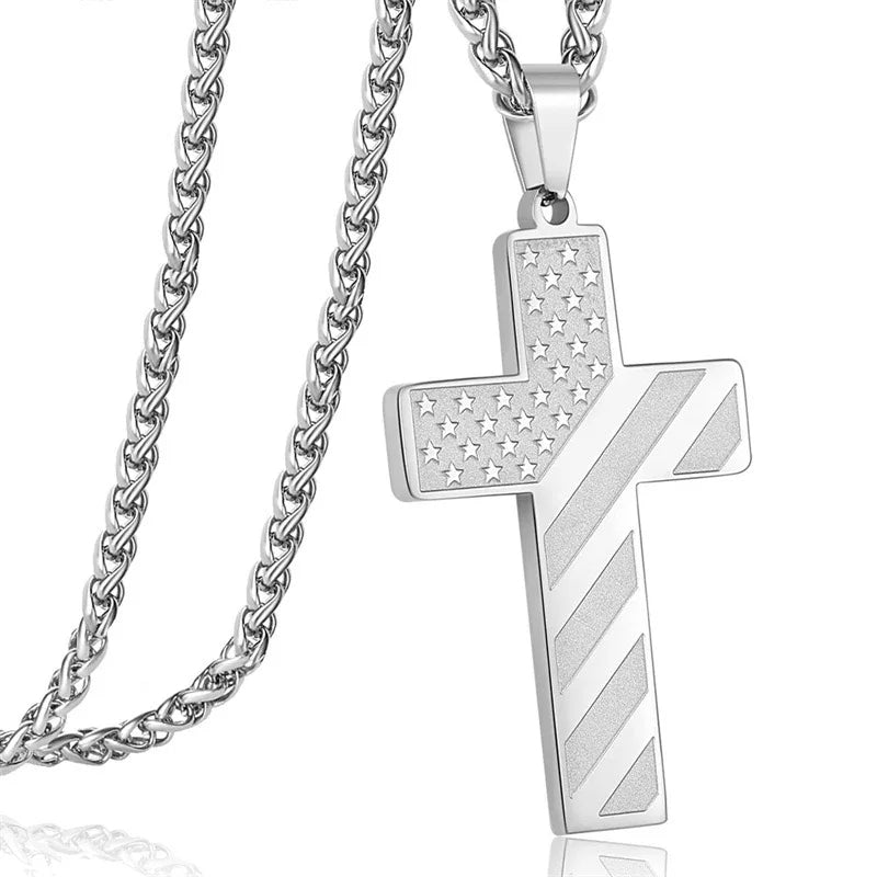 Cross Message Necklace