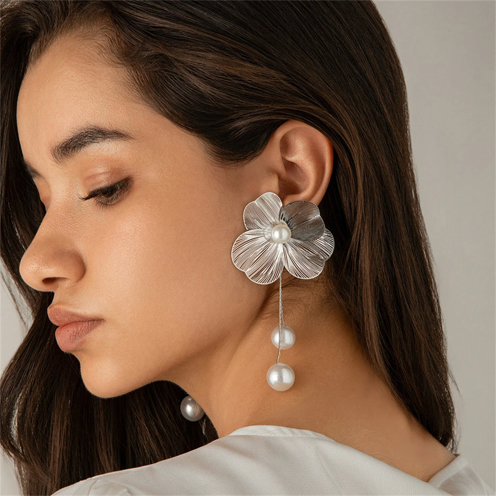 Large Flower Earrings