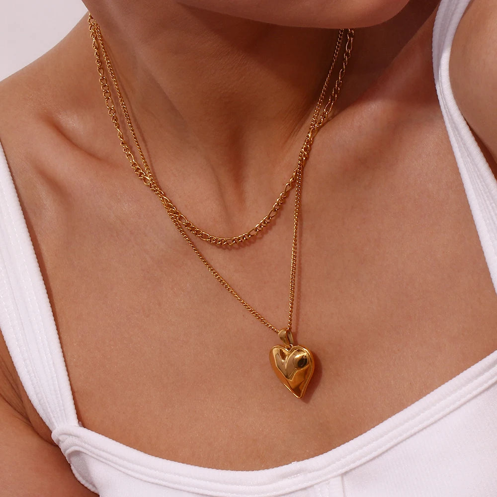 Gold Plated Heart Necklace