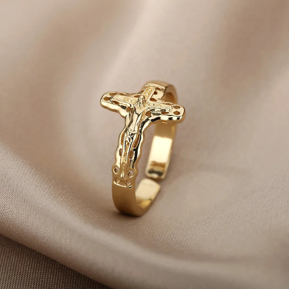 Jesus Cross Ring