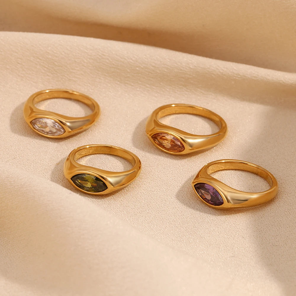 Horse Eye Signet Ring