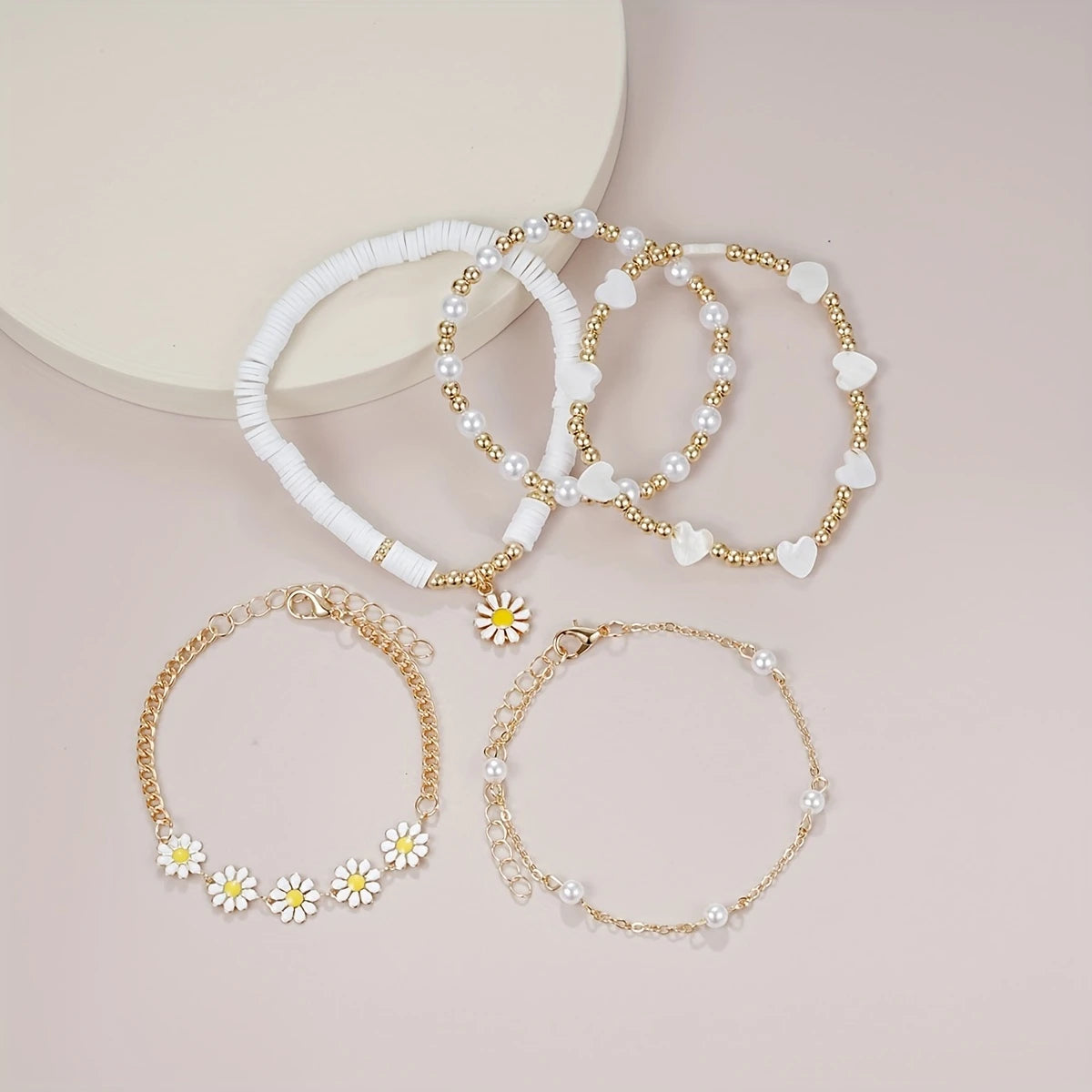 5 PCS Daisy Flower Bracelet