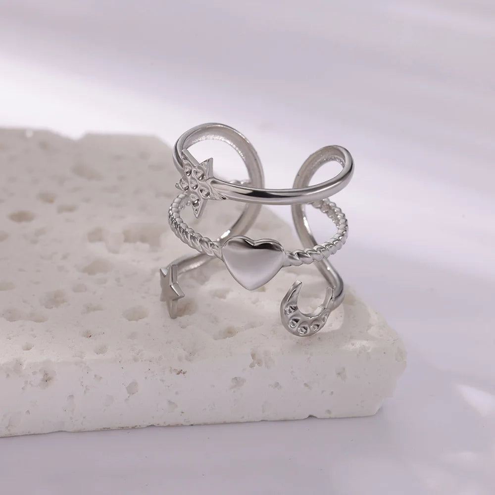 Multilayer Heart Ring