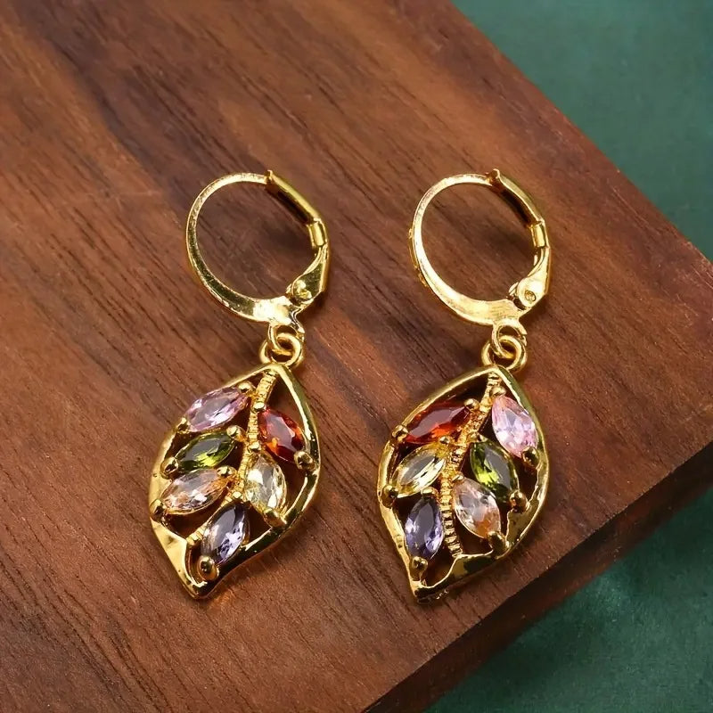 Colored Stone Earrings