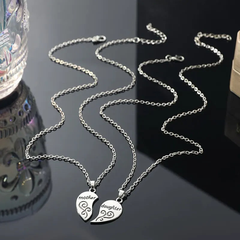 Mother-Daughter Heart Necklace