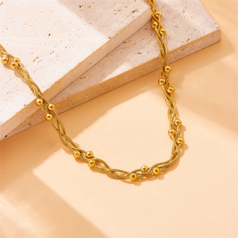 Weaved Bead Necklace