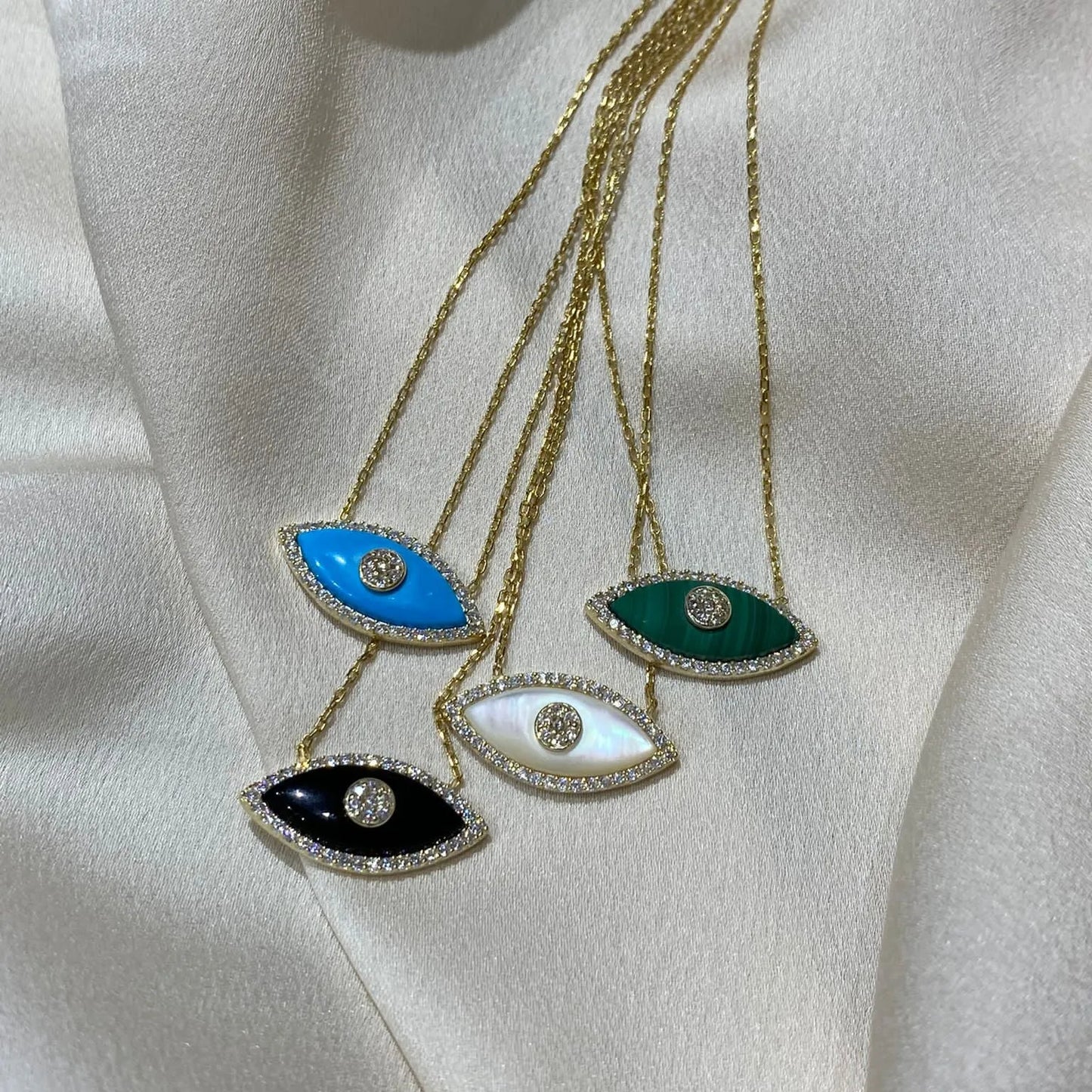Opal Evil Eye Necklace