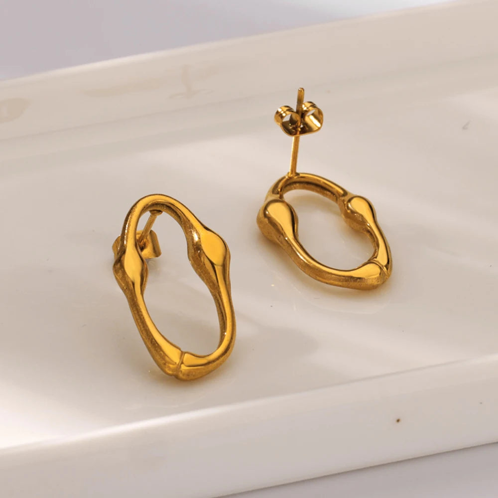 U-Shaped Stud Earrings
