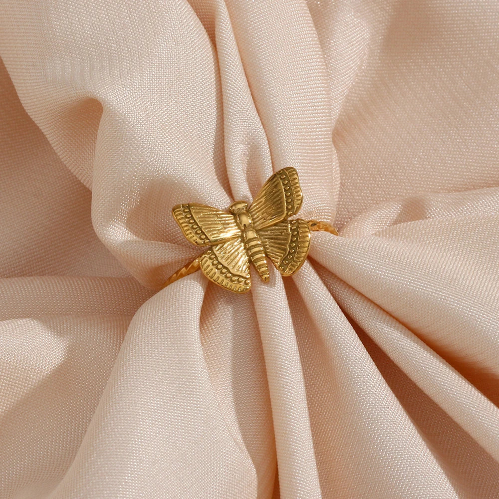 Gold Butterfly Ring