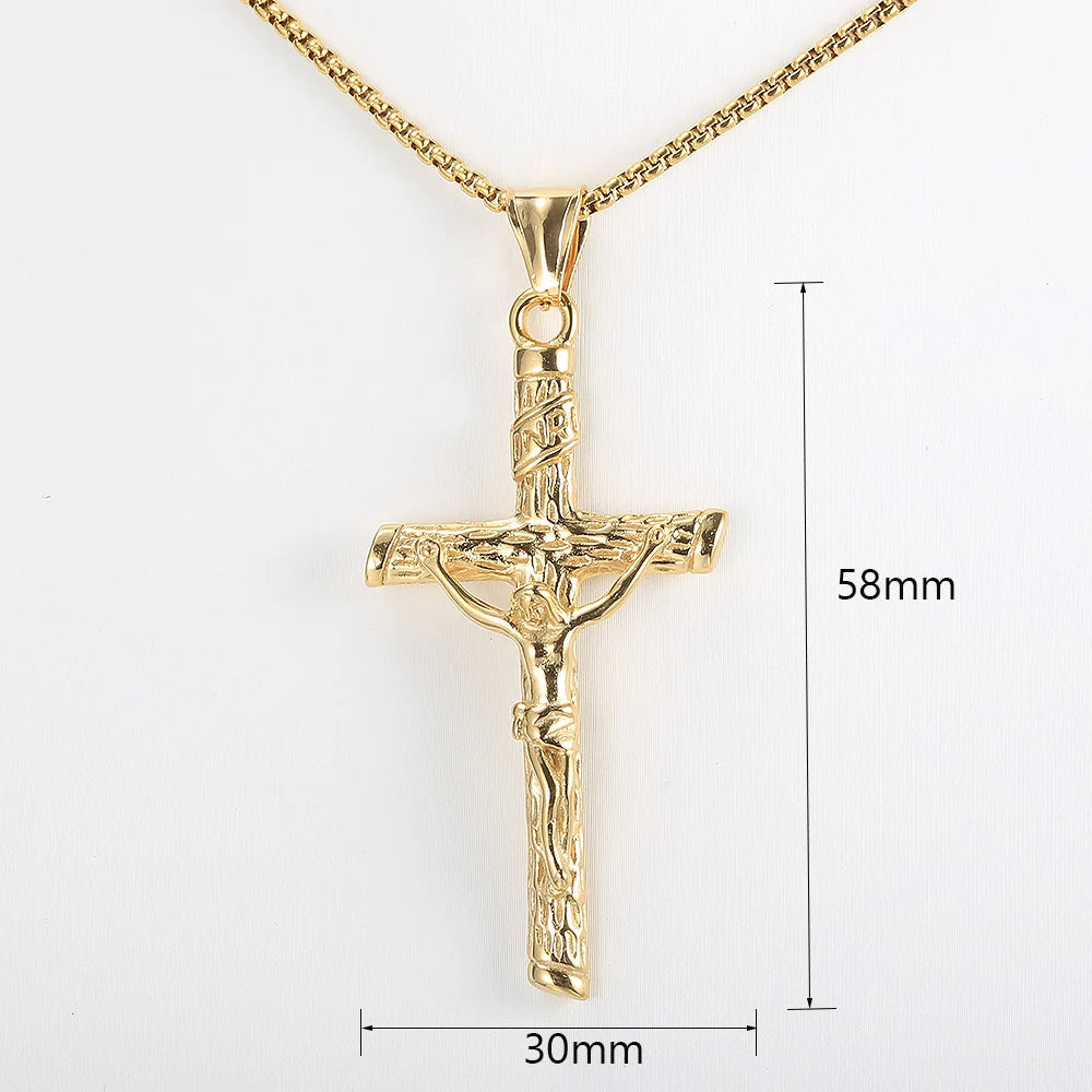 Jesus Crucifix Cross Necklace