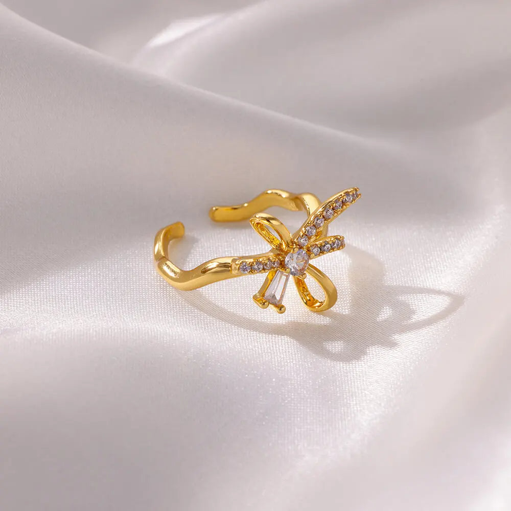 Zircon Bow Ring