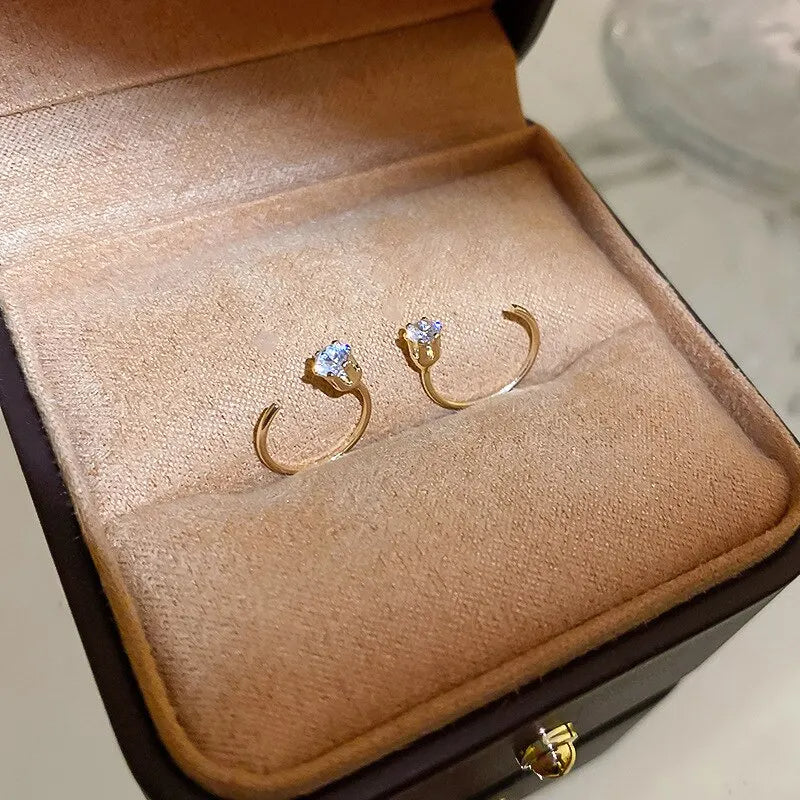 Round Hoop Earrings