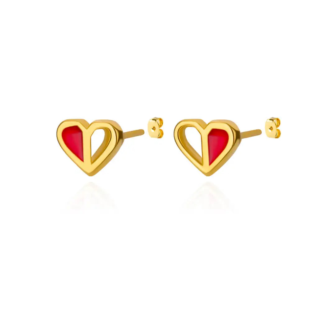 Tiny Heart Earrings
