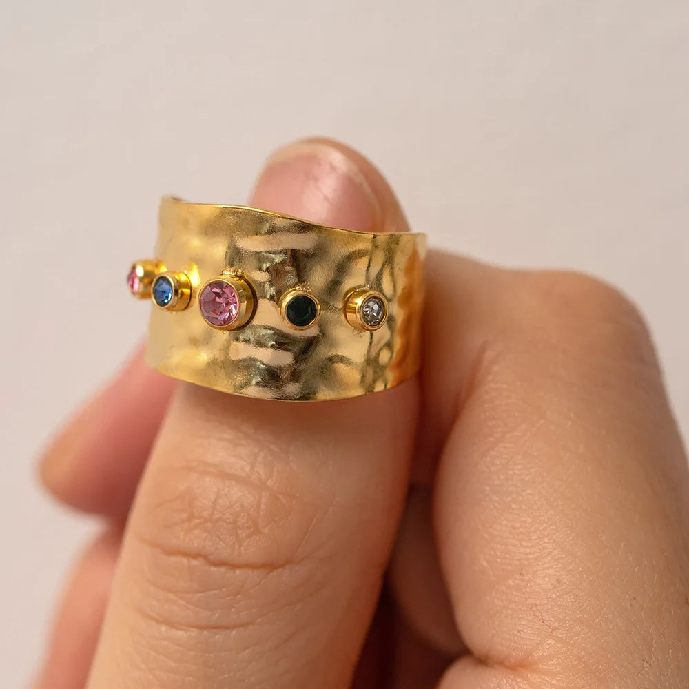 Irregular Crystal Ring