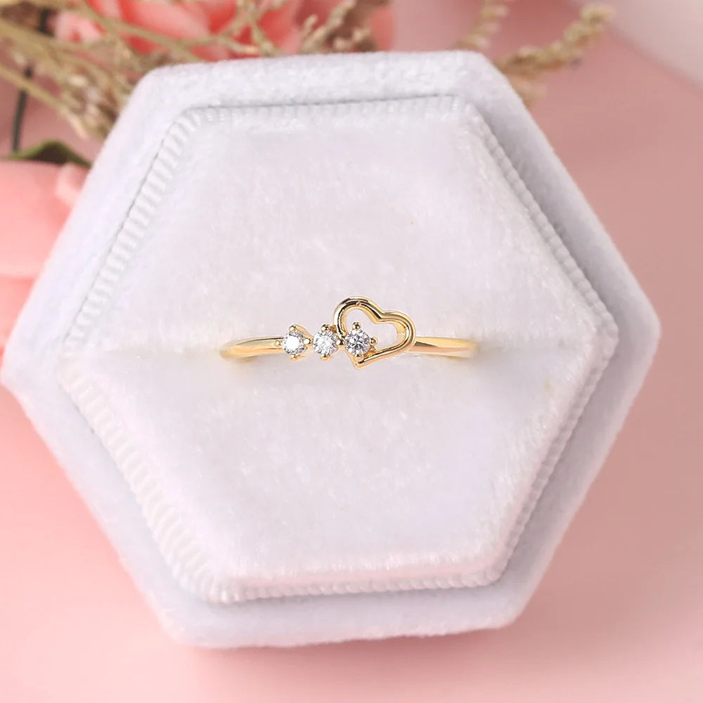 Dainty Love Heart Ring