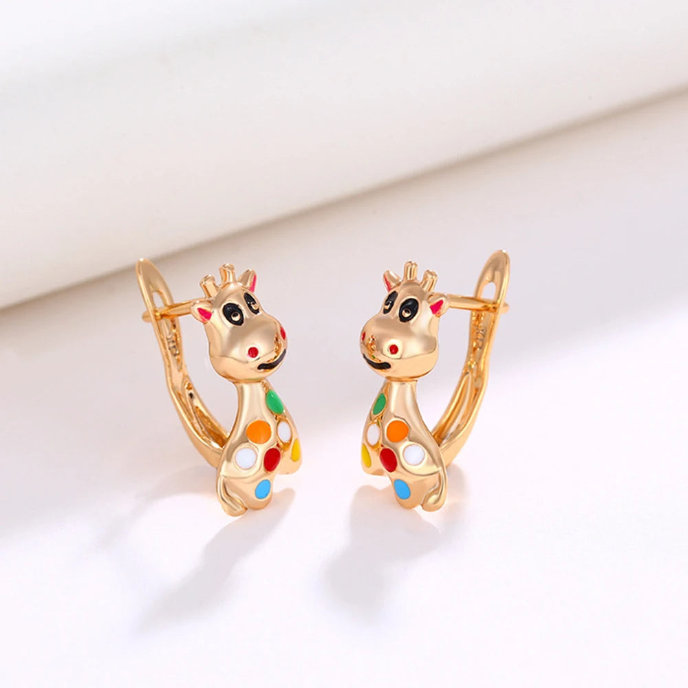 Colorful Giraffe Earrings
