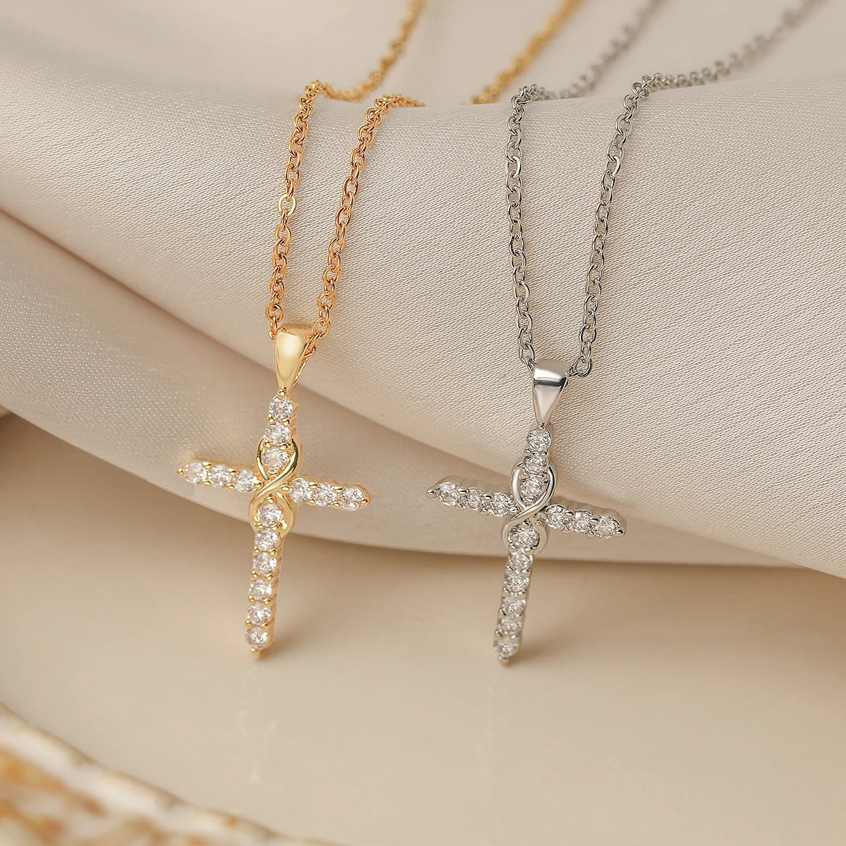 Infinity Cross Necklace