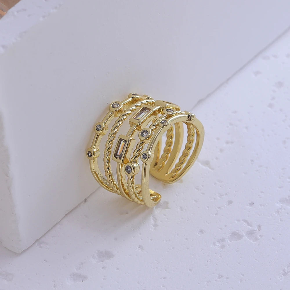 Inlaid Stones Ring