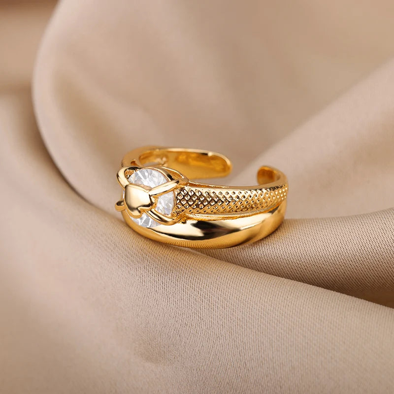 Plated Heart Ring