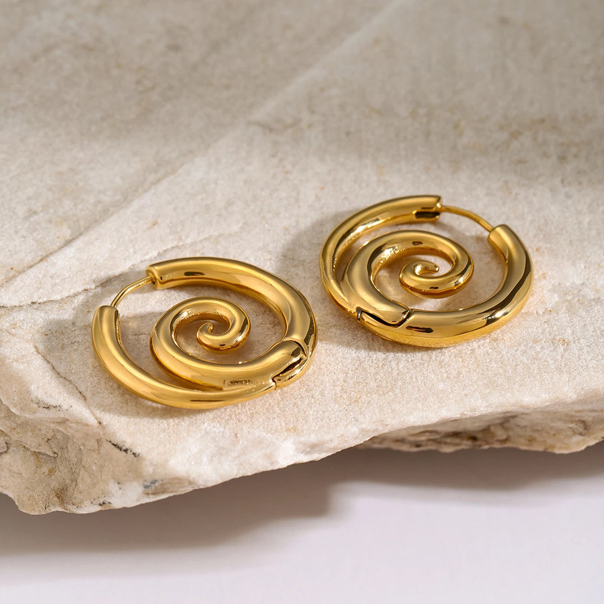 Spiral Hoop Earrings
