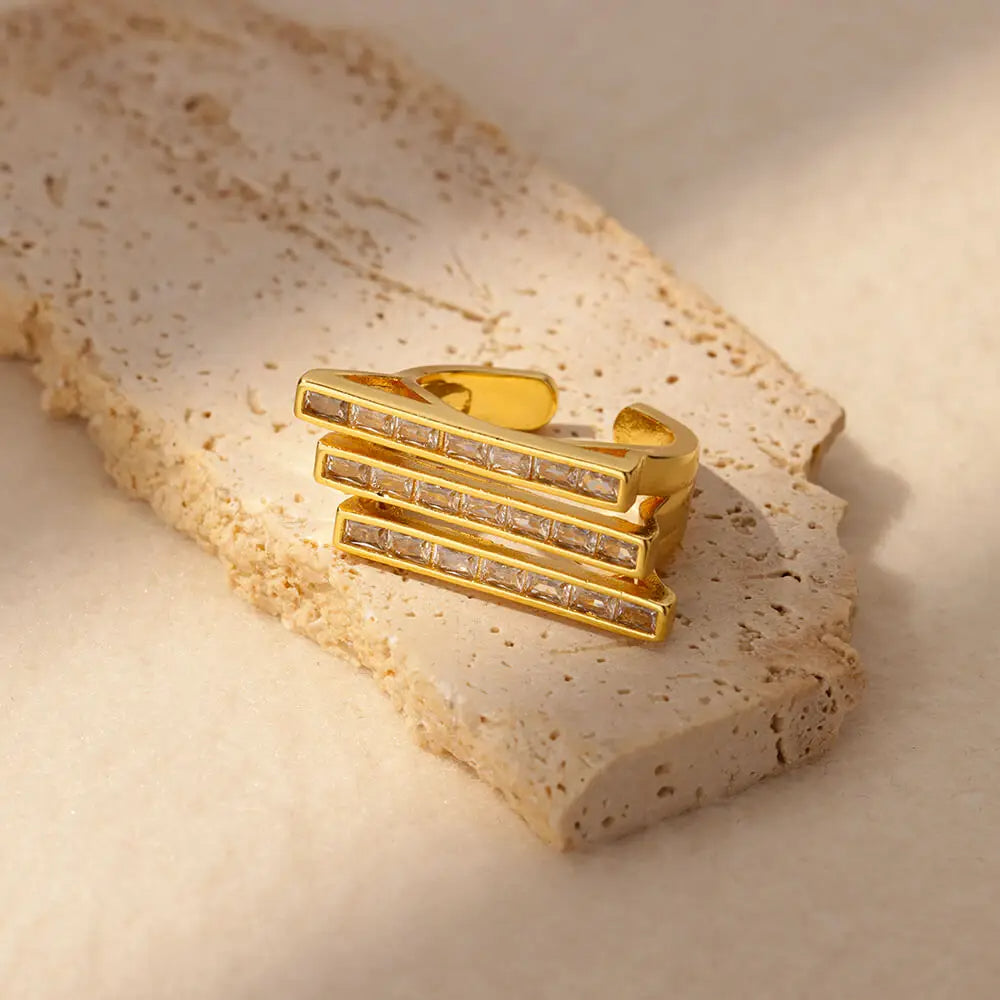 Multilayer Zircon Ring