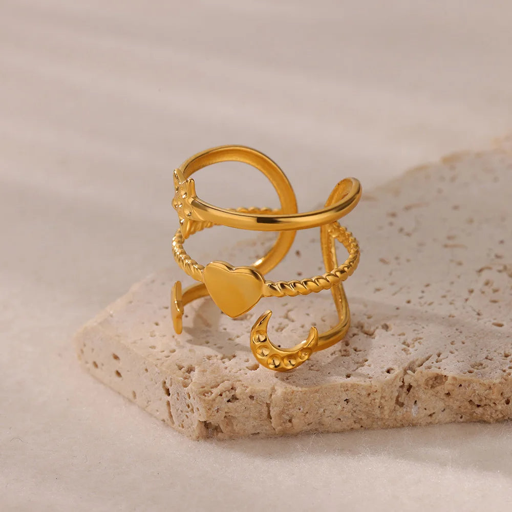 Multilayer Heart Ring