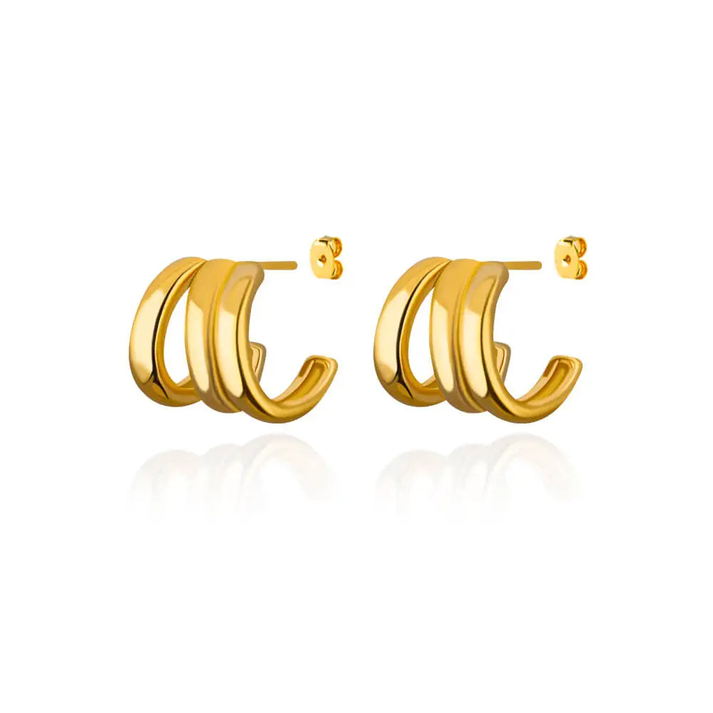 Spring Wire Stud Earrings