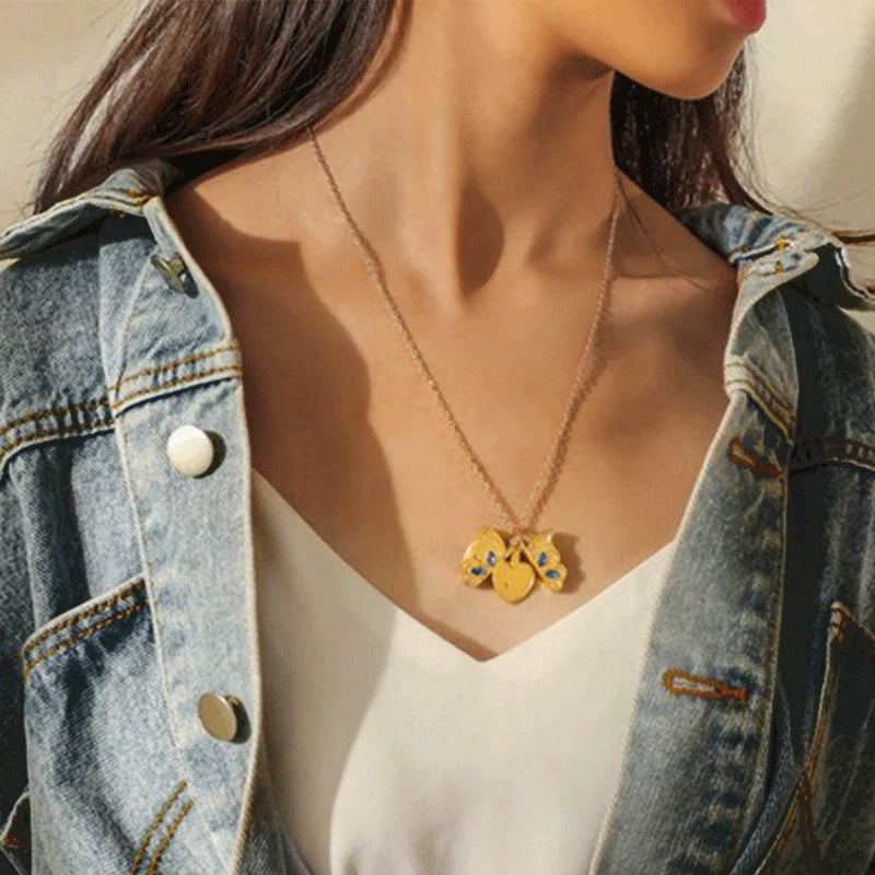 "I Love You" Butterfly Necklace