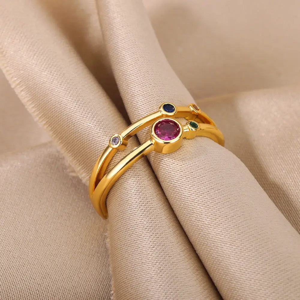 Colorful Stone Ring