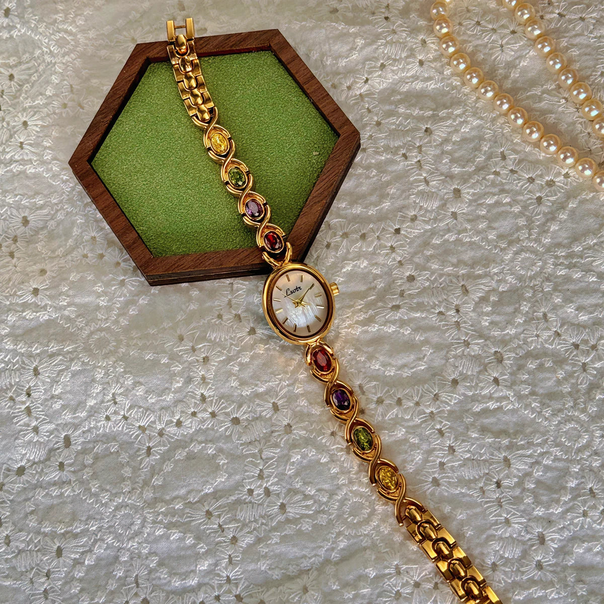 Multicolor Gemstone Watch