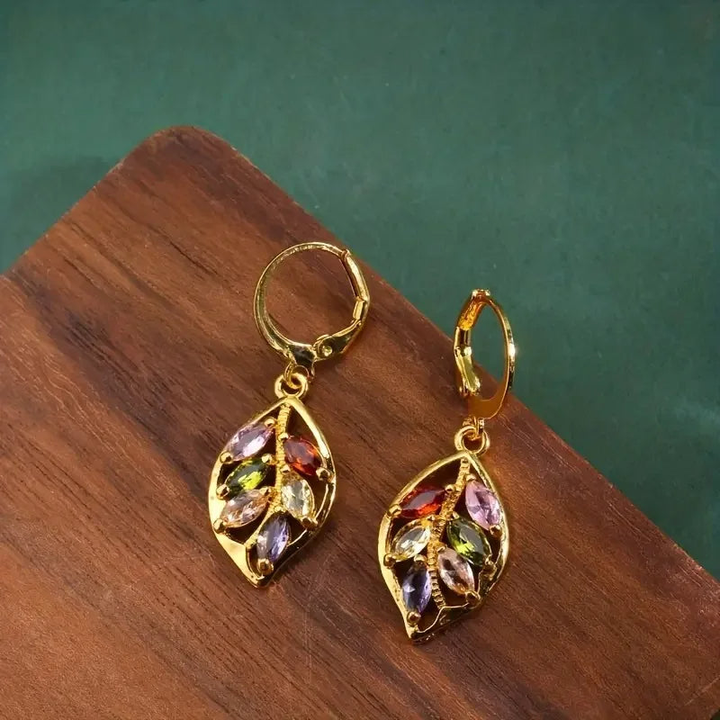 Colored Stone Earrings