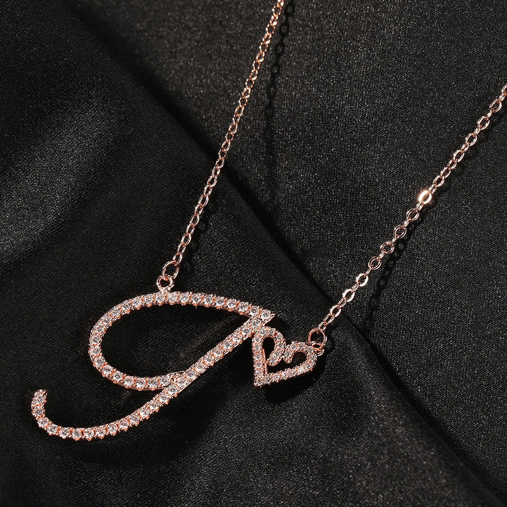 Cursive Letters Necklace