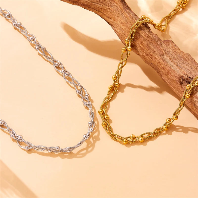 Weaved Bead Necklace