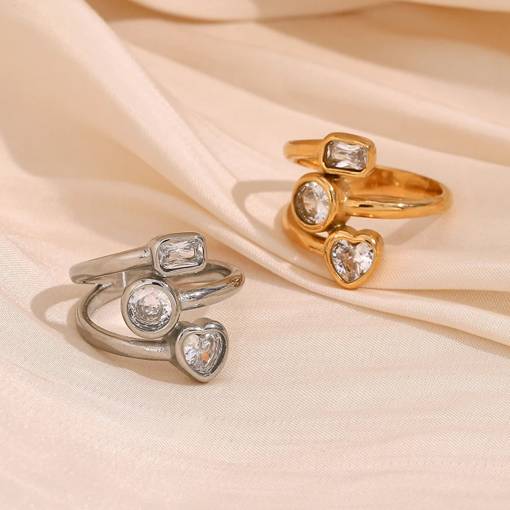 Stone Shapes Ring