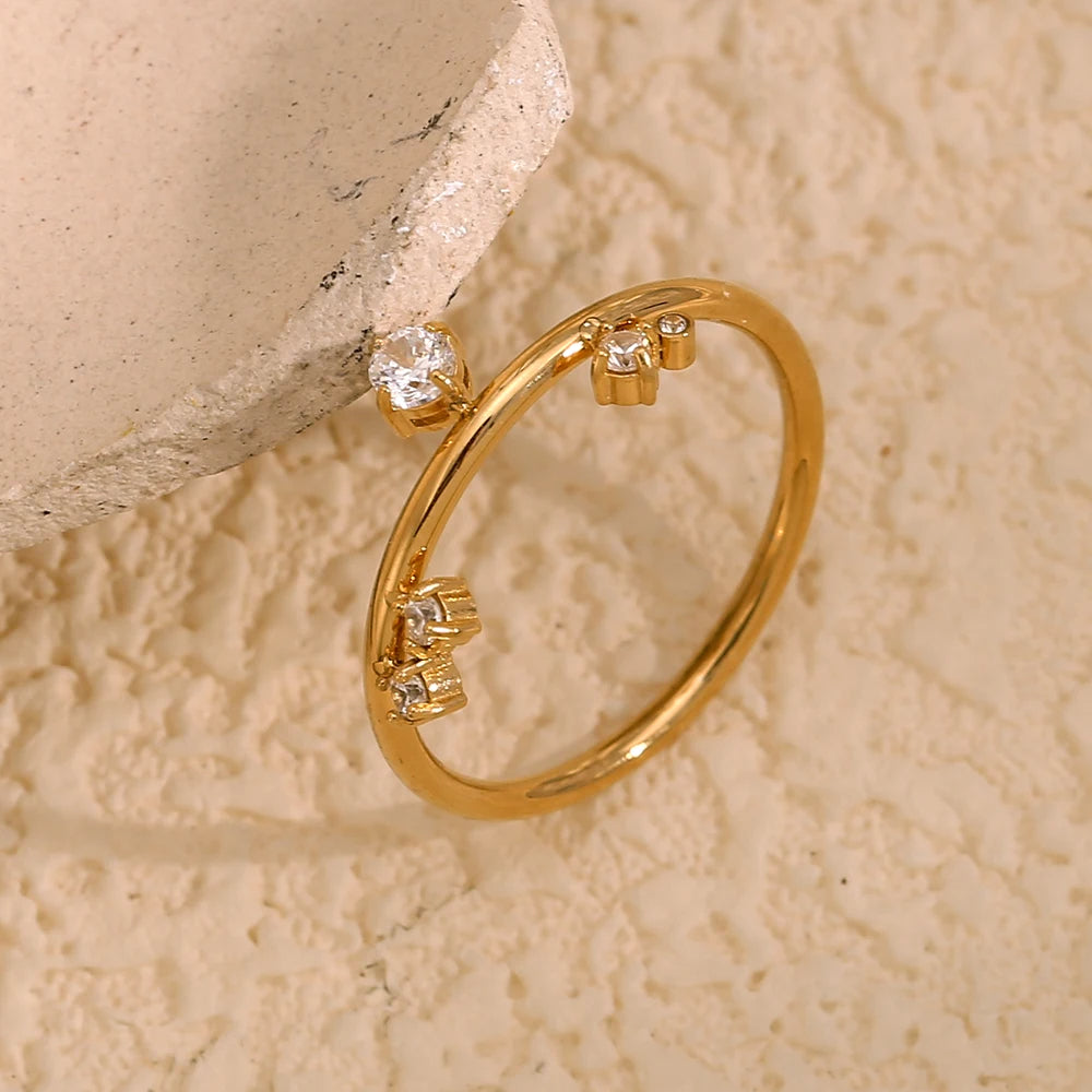 White Rhinestone Ring
