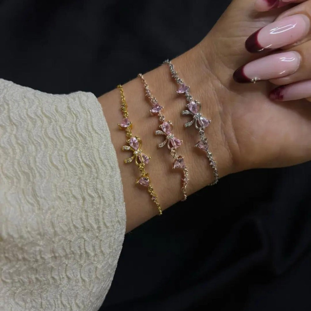 Bowknot Heart Bracelet