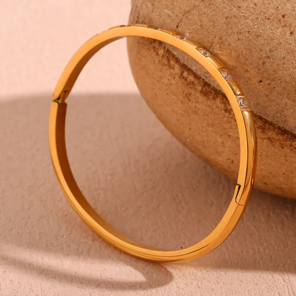 Gold Rhinestone Bracelet