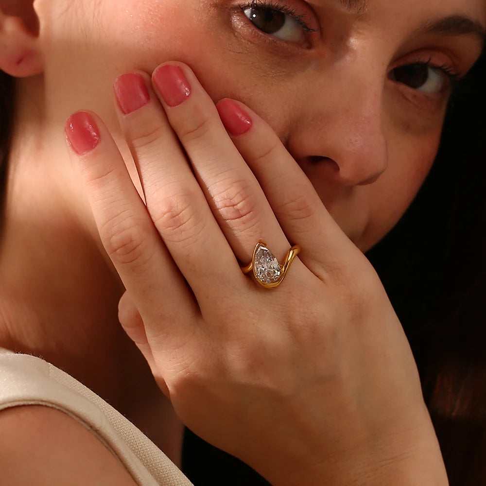 Distorted Water Droplet Ring