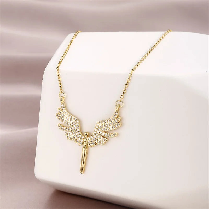 Flying Angel Wings Necklace